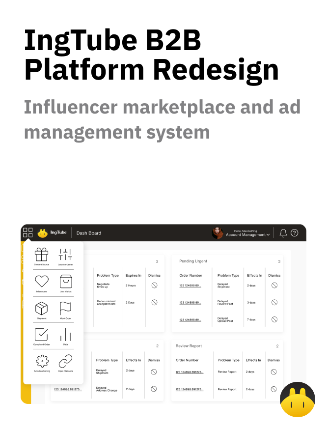 IngTube Platform Redesign preview